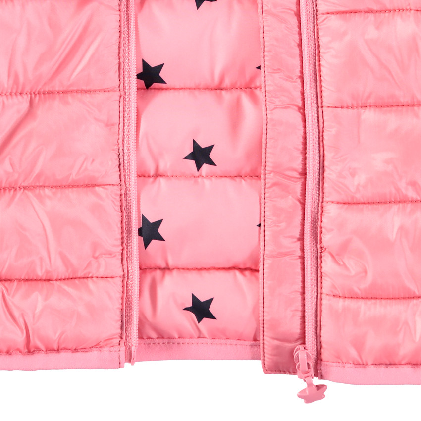 Doudoune sans manches légère avec doublure imprimée étoiles 