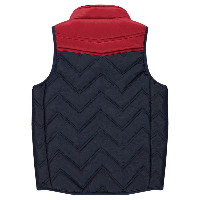 Doudoune matelassée sans manches bicolore 