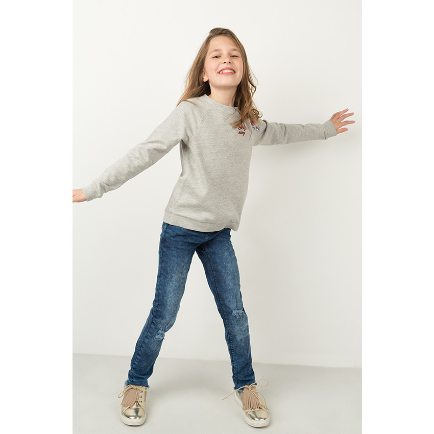 Junior - Jegging effet used et crinkle 