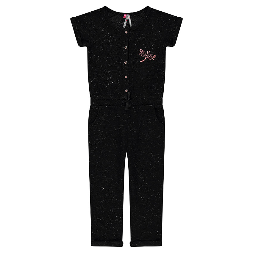 Salopette en molleton mélangée de fil agenté 