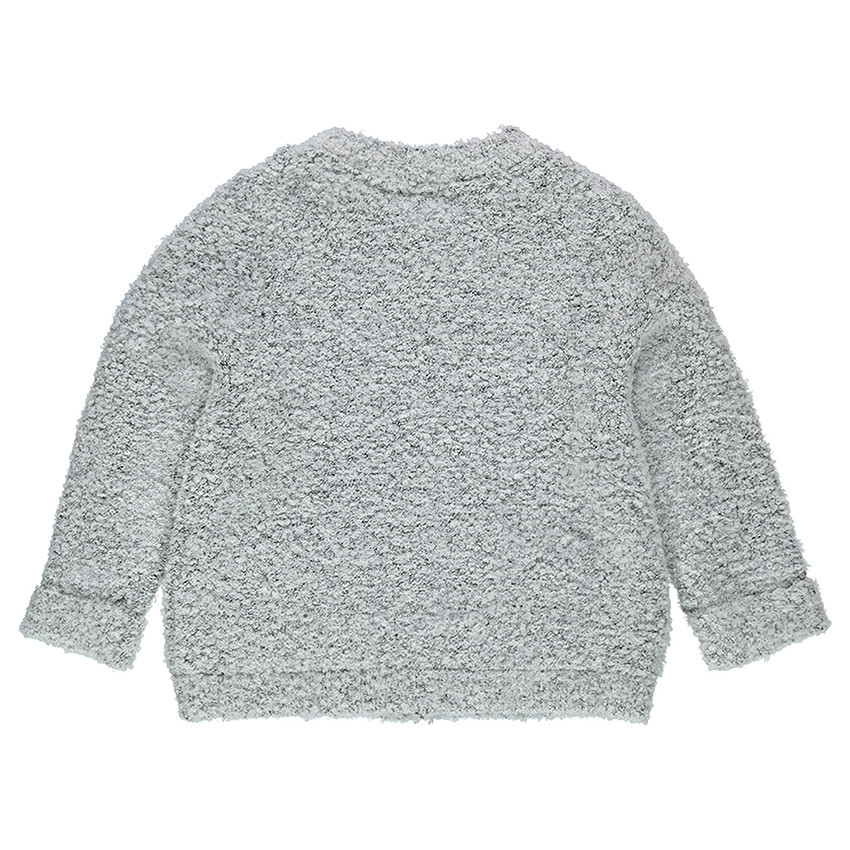 Gilet pressionné en tricot fantaisie 