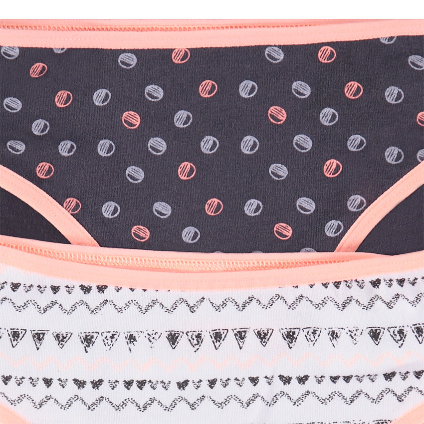 Lot de 2 culottes imprimées all-over en coton 