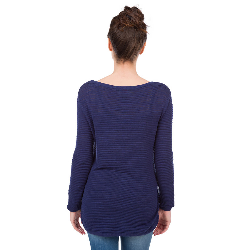 Pull de grossesse et d'allaitement en maille fantaisie  