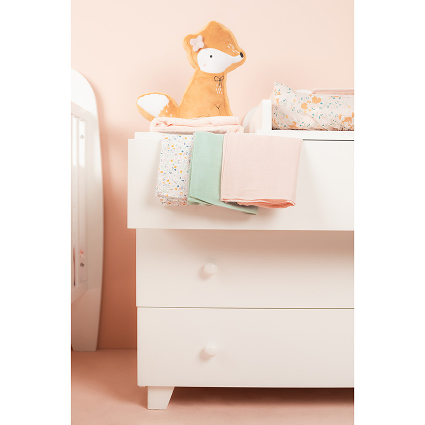 Coussin forme renard en velours 