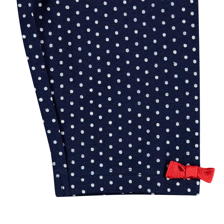 Ensemble tunique printée et legging à pois all-over 