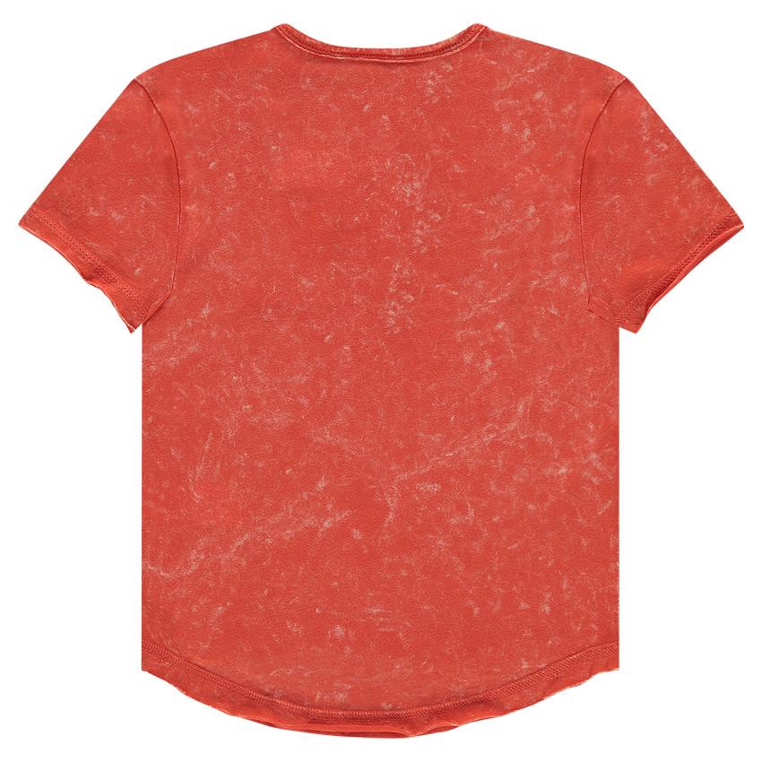 Tee-shirt manches courtes surteint col tunisien 