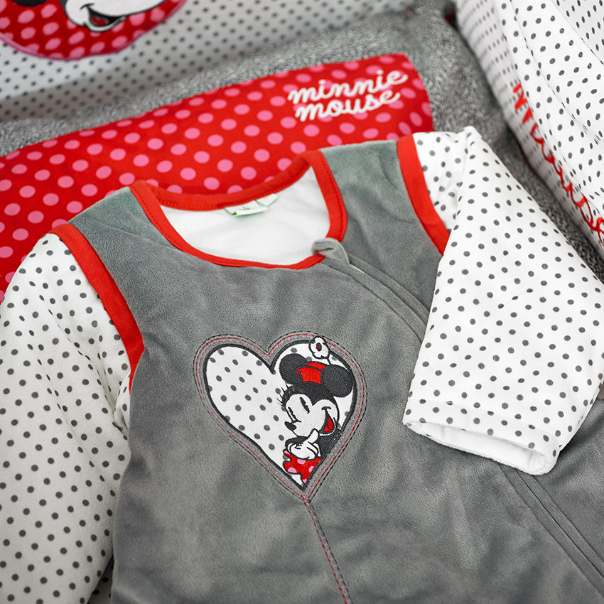 Turbulette en velours motif Minnie Disney (de la naissance au 12 mois) 