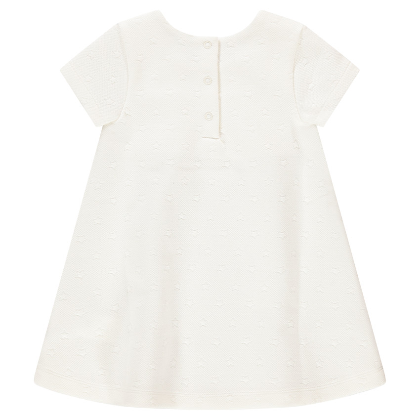 Robe en coton fantaisie avec étoiles en ton sur ton all-over 