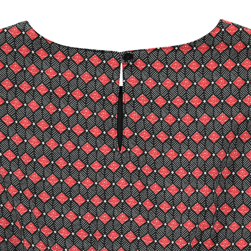 Junior - Robe en voile de viscose imprimée fantaisie 