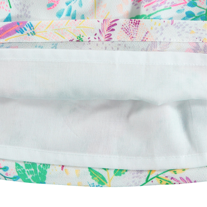 Robe à épaules ajourées et imprimé floral all-over 