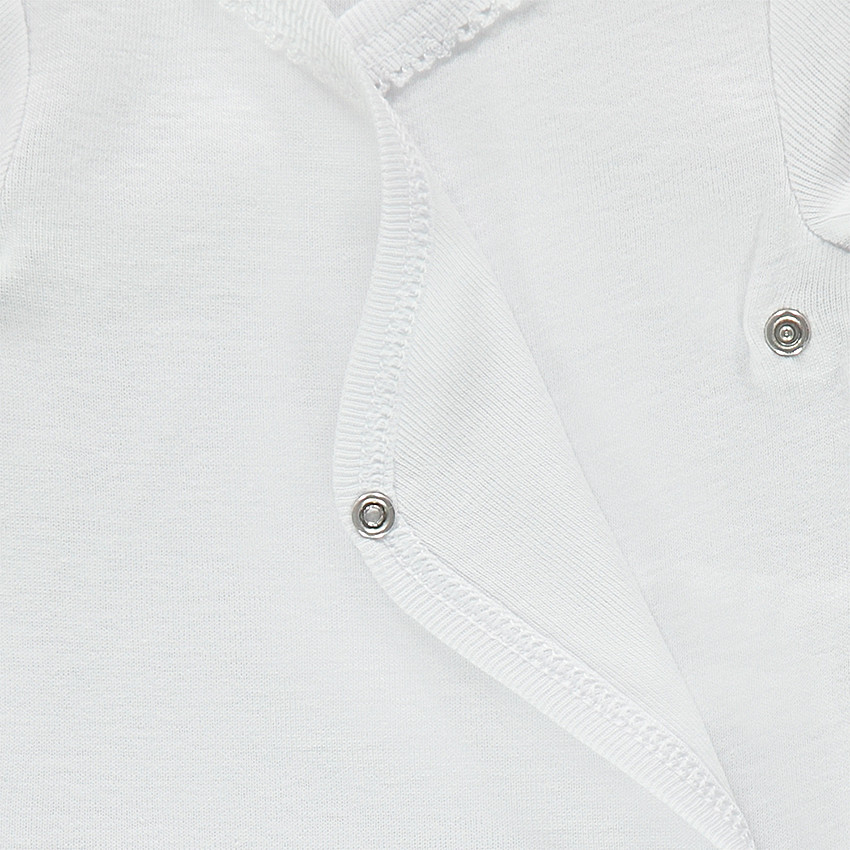 Lot de 3 bodies manches courtes en coton finition picot 