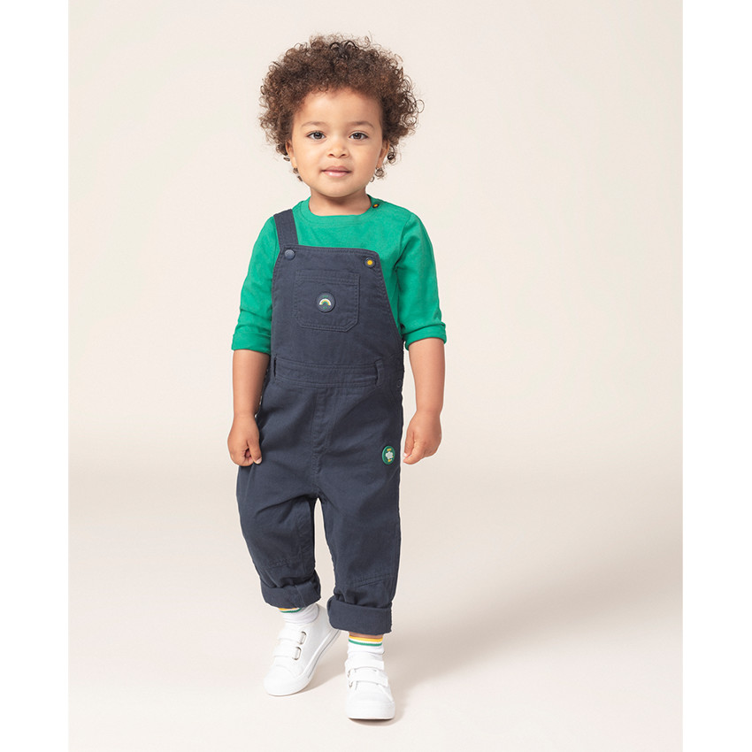 Tee-shirt manches longues en jersey avec arc-en-ciel et message au dos 