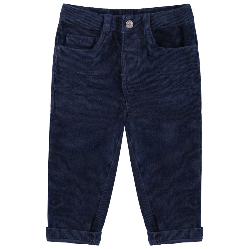 Pantalon en velours milleraies à poches 