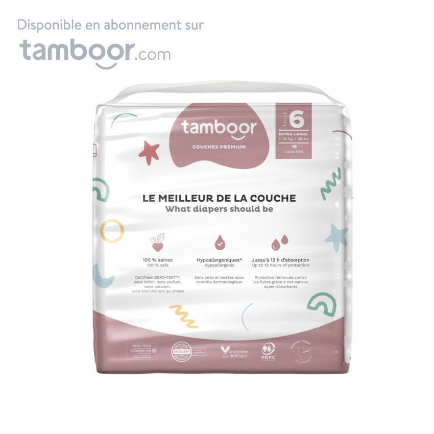 Couche Premium T6 XL (+16kg) - x18 