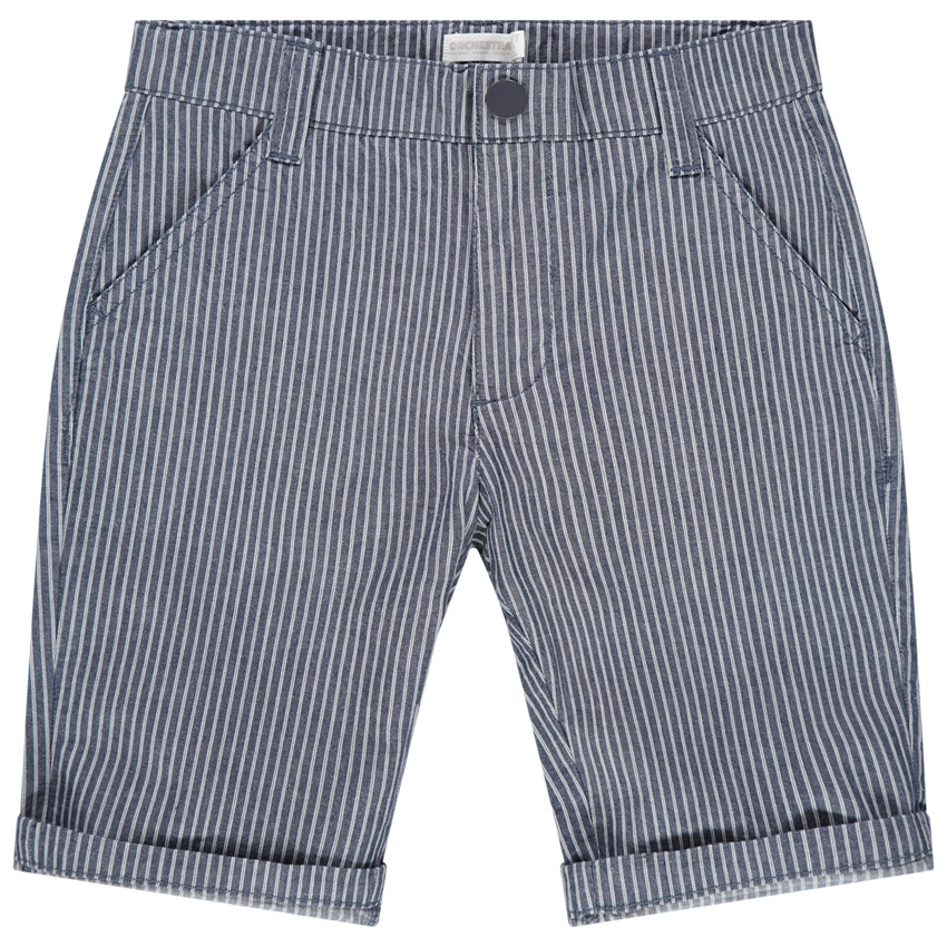 Bermuda à rayures verticales all-over 