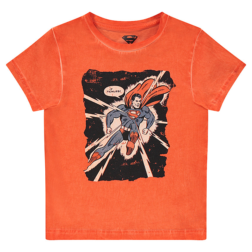Tee-shirt manches courtes en jersey surteint print Warner Superman 
