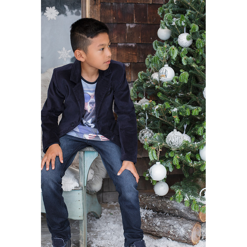 Junior - Tee-shirt manches longues print Ours 