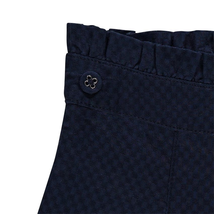 Pantalon large en toile armurée  