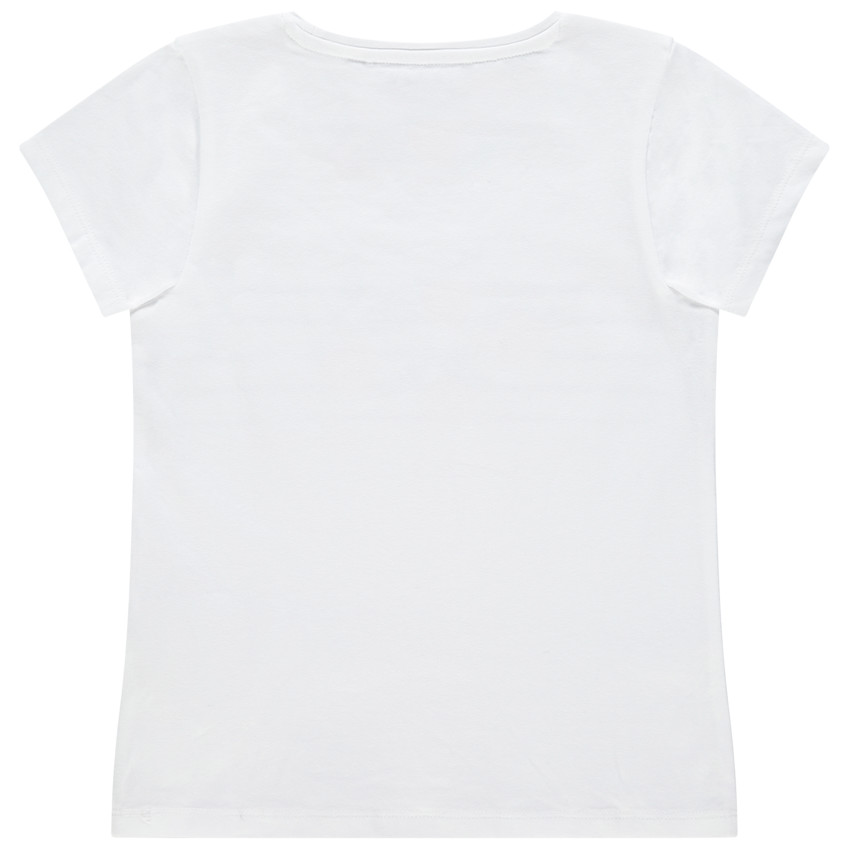 T-shirt manches courtes uni à motif printé 