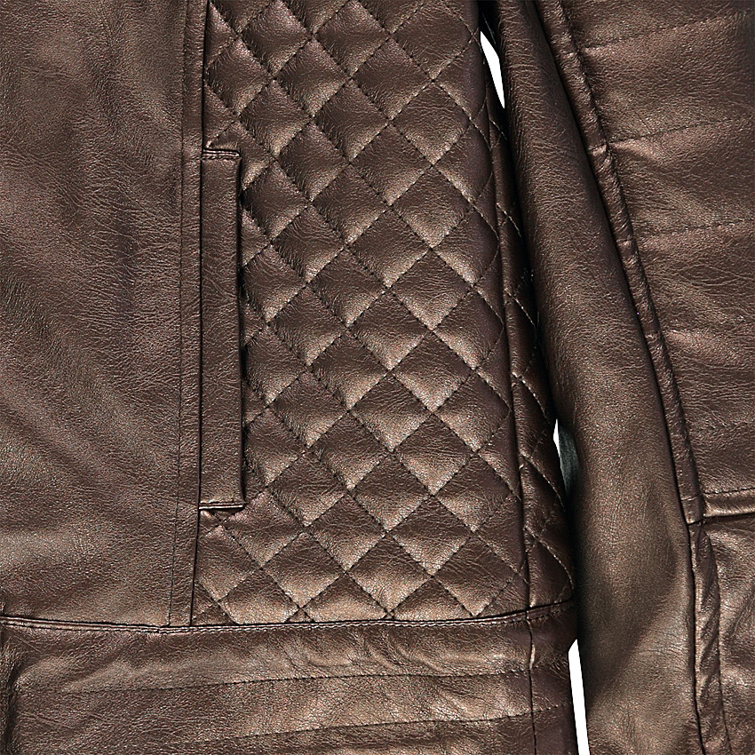 Junior - Veste en simili cuir effet métallisé 