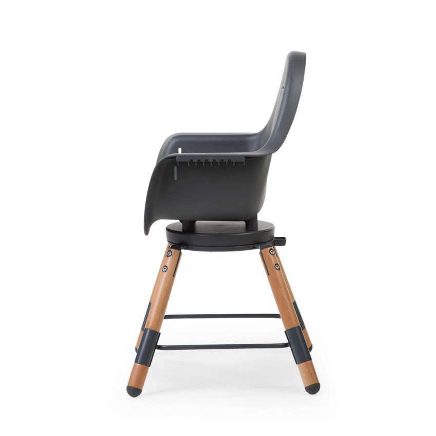 Chaise haute évolutive Evolu One.80° avec arceau - Naturel/Anthracite 