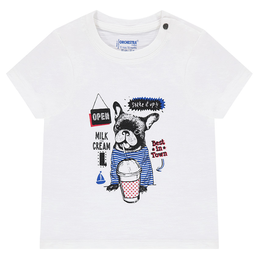 Tee-shirt en jersey avec print Bouledogue français 