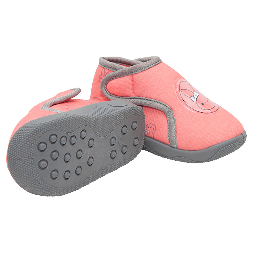 Chaussons bottillons à scratch motif lapins all-over 