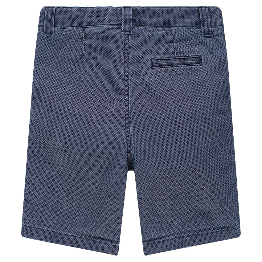 Bermuda en coton nid d'abeille surteint 