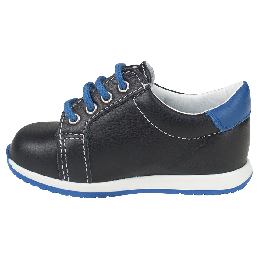 Bottillons à lacets en cuir avec patch étoile cousu 