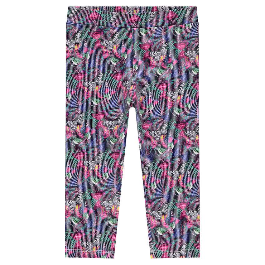 Legging court de sport imprimé papillons 