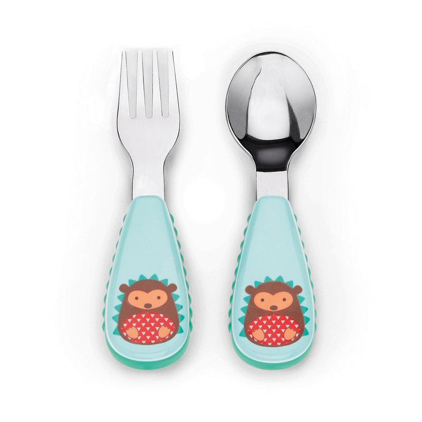 Fourchette et cuillère Zoo - Hérisson 