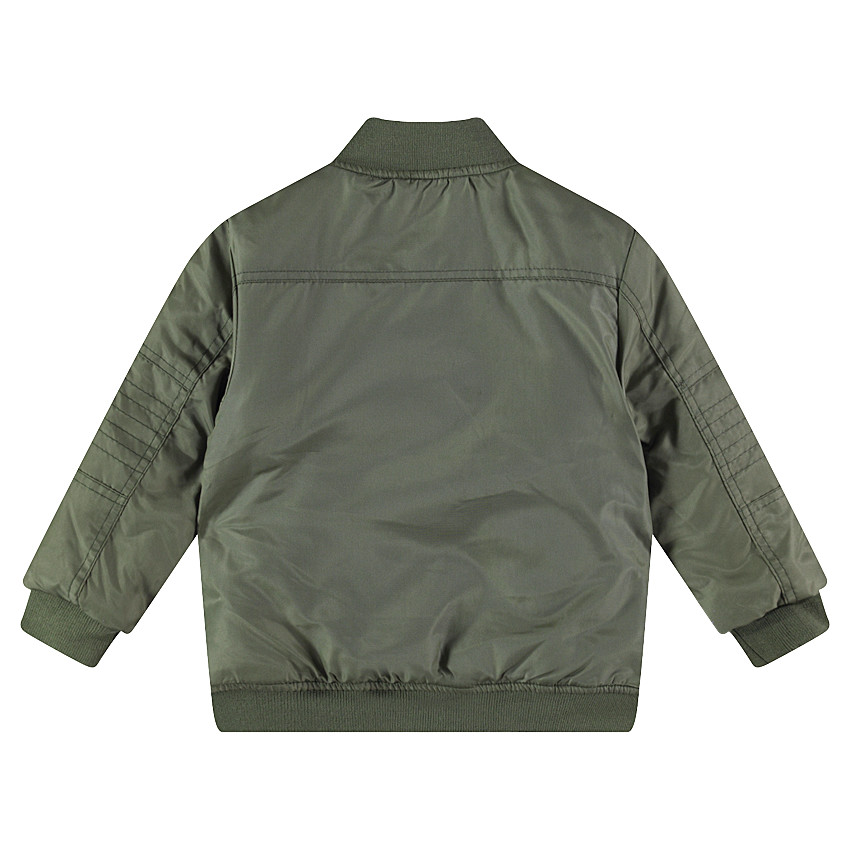 Blouson kaki avec badges et poches 