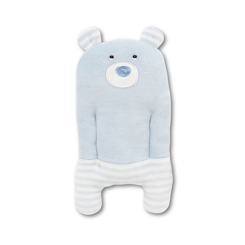 Peluche forme ours en velours ouatinée 