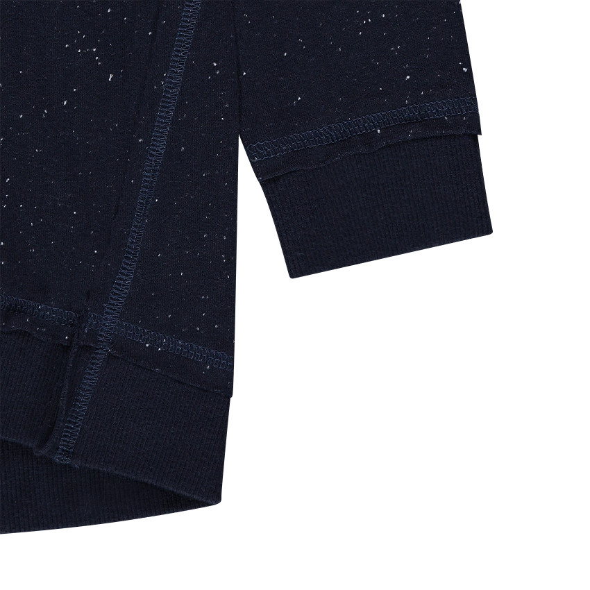 Sweat à capuche en molleton effet neps 