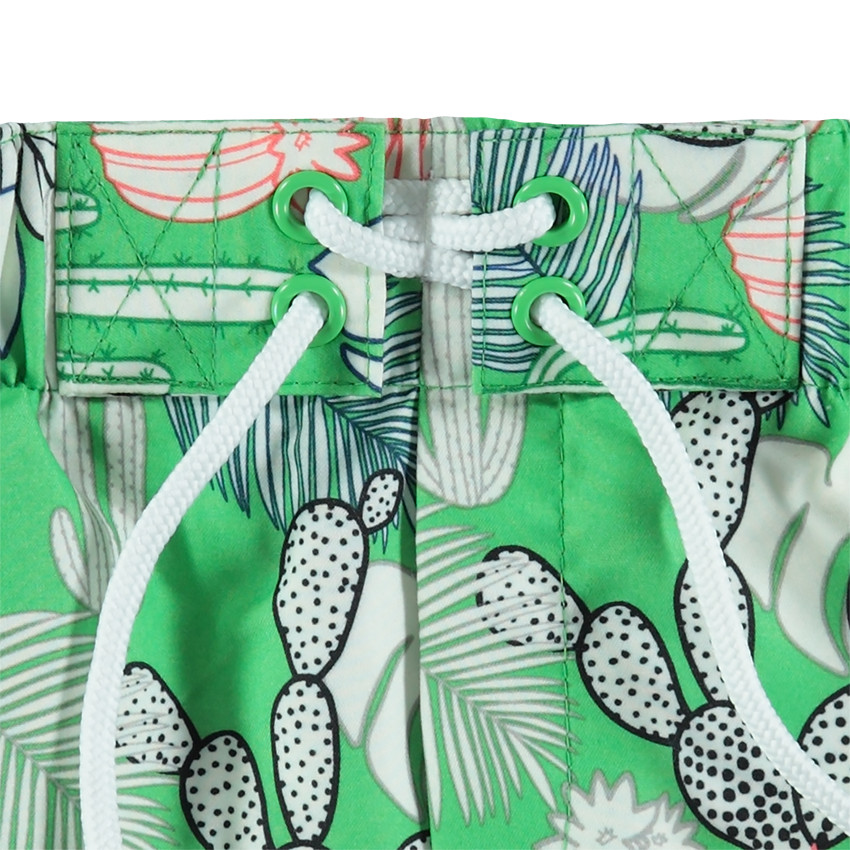 Short de bain imprimé végétal all-over 