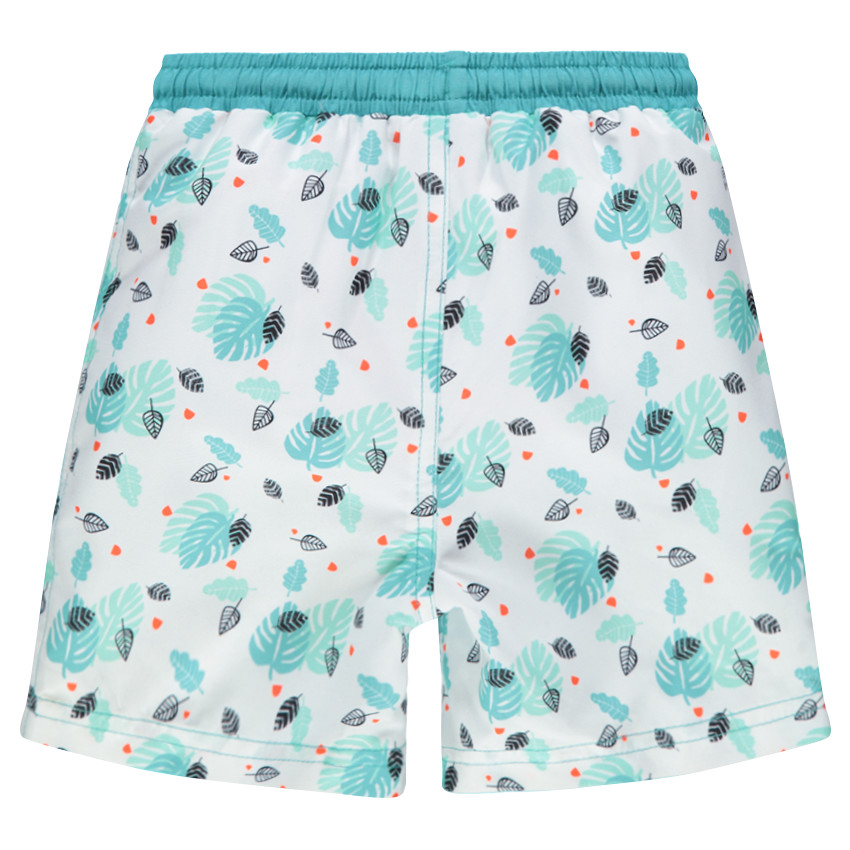 Short de bain avec palmes printées all-over 