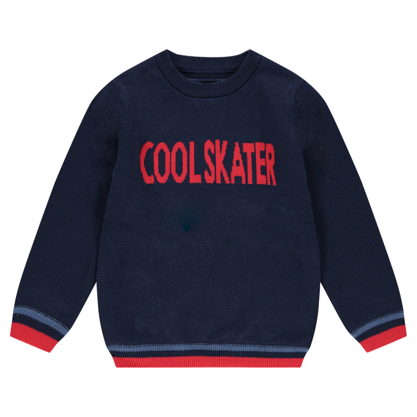 Pull en tricot fin avec motif jacquard 