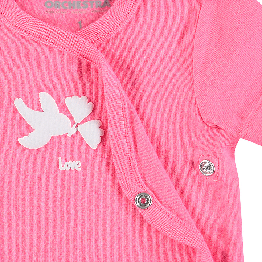 Lot de 5 bodies manches courtes en jersey à motifs fantaisie 