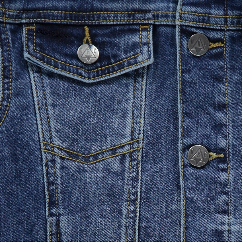 Junior - Veste en jeans effet used avec poches 