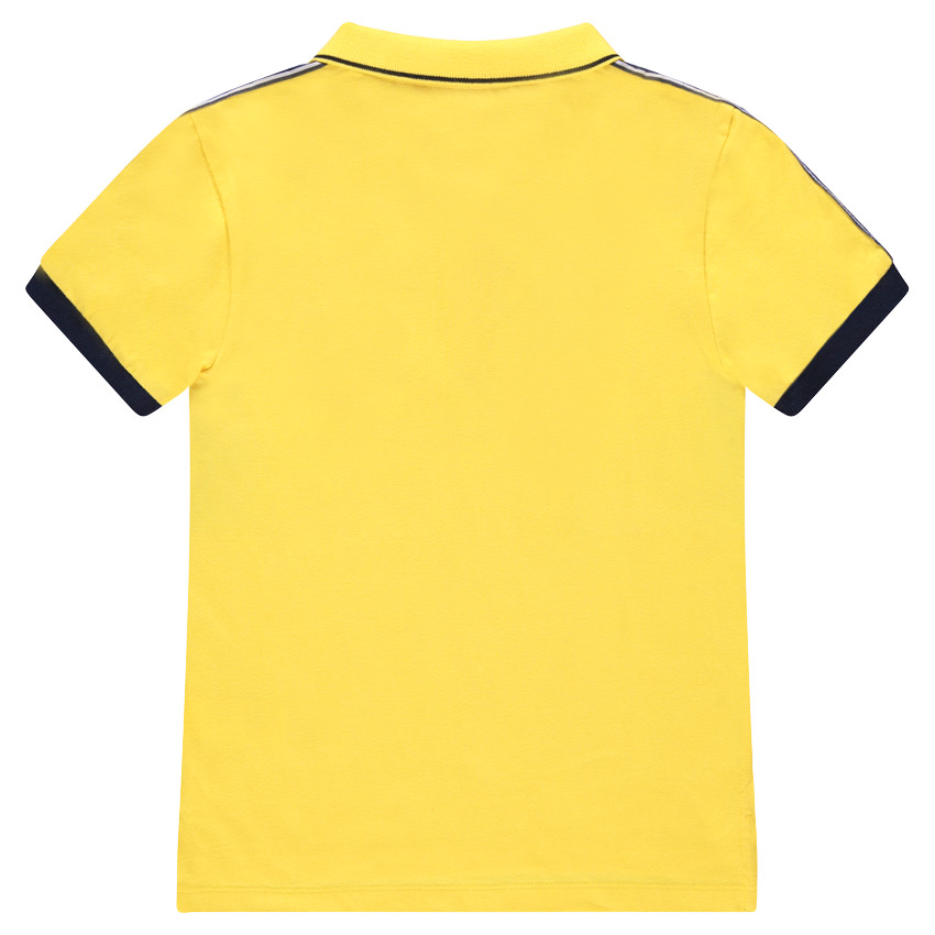 Junior - Polo manches courtes en jersey avec inscriptions printées 