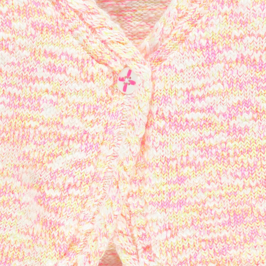 Gilet court manches courtes forme boléro en mailles mélangées 