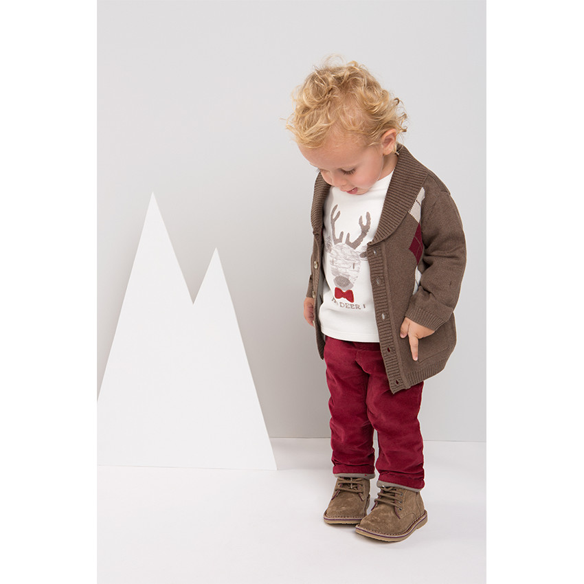 Gilet en tricot à motif jacquard 