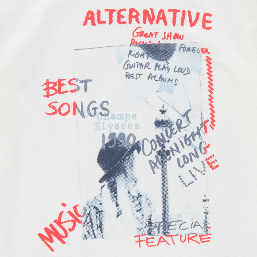 Junior - Tee-shirt manches longues avec message imprimé 