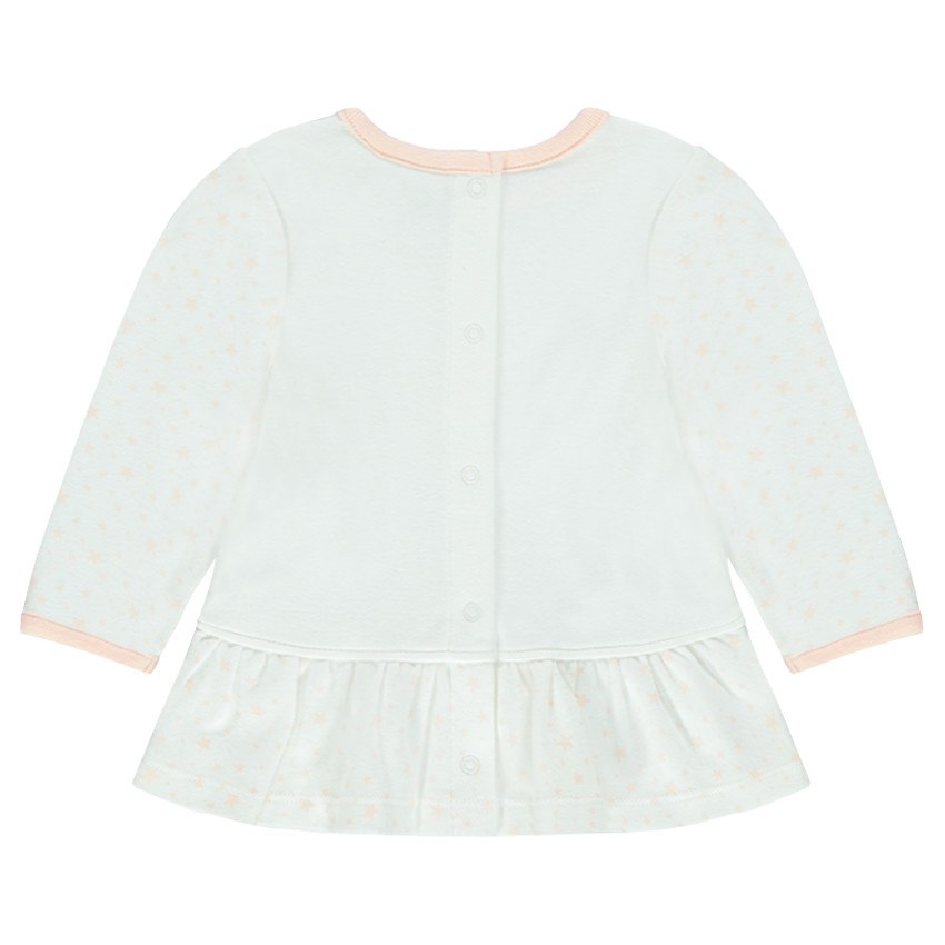 Tunique manches longues en jersey print Smiley Baby 