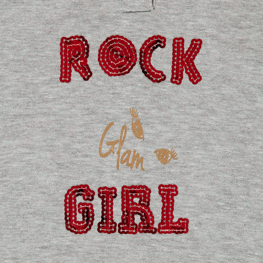 Jogging en molleton avec message en sequins 