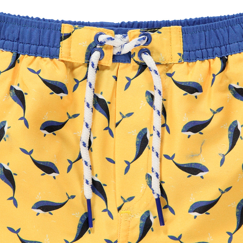 Short de bain avec baleines imprimées all-over 