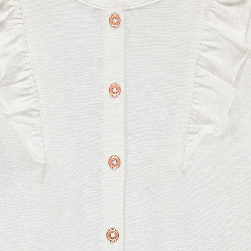 Gilet fin en jersey avec volants 