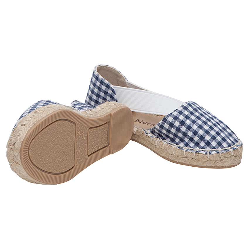 Espadrilles ajourées motif vichy du 28 au 35 