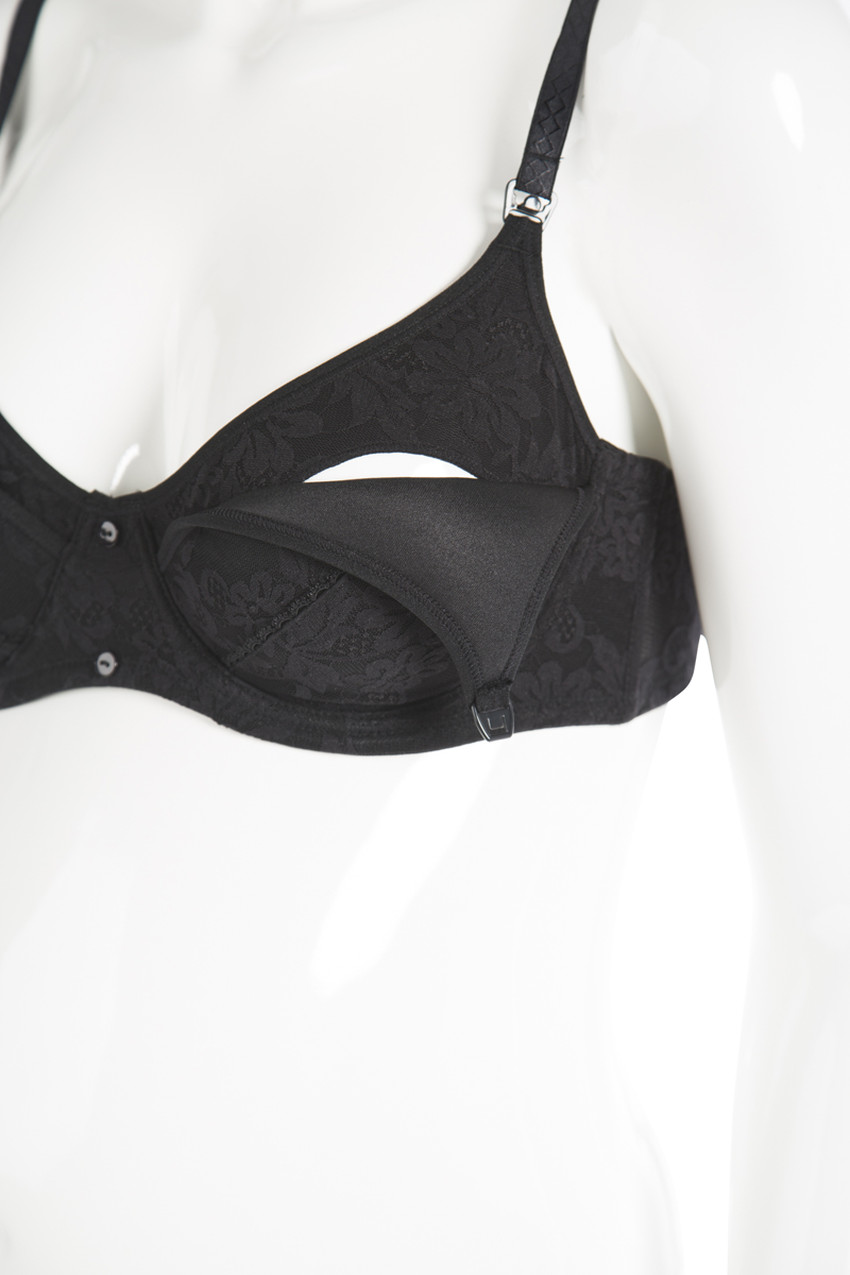 Soutien-gorge d'allaitement moulé effet dentelle  