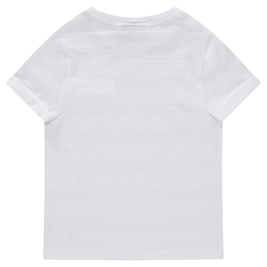 Tee-shirt manches courtes avec effet de rayures 